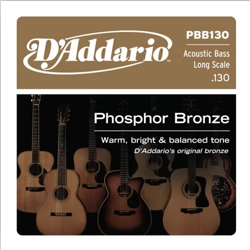 Daddarıo Pbb130 Akustik Bas Gitar Tek Teli, Phosphor Bronze, Long