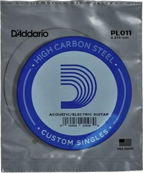 Daddarıo Pl011 Elektro Ve Akustik Tek Tel, E-(mi), Hıgh Carbon St