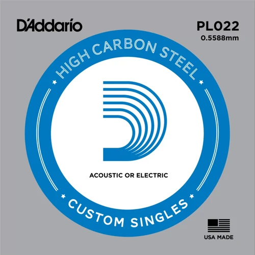 Daddarıo Pl022 Elektro Ve Akustik Tek Tel, G-(sol), Hıgh Carbon S