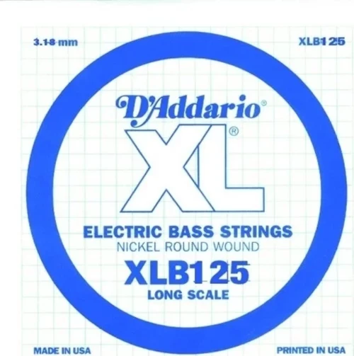 Daddarıo Xlb125 Bas Gitar Tek Tel, (si), Xl Nıckel Wound, 0.125 Ga