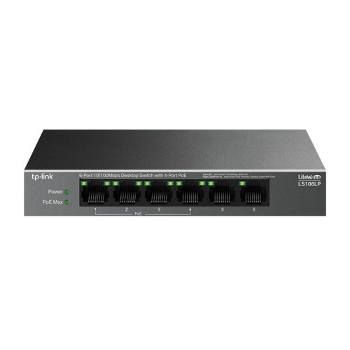 LS109P 9 Port 10-100 Mbps 8 Port Poe+ 10-100 Mbps Switch Metal Kasa (KDO)
