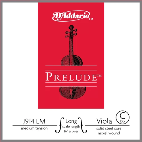 Daddarıo J914lm Vıola Tek Tel, Prelude, Long Scale (16" Ve Üstü ),