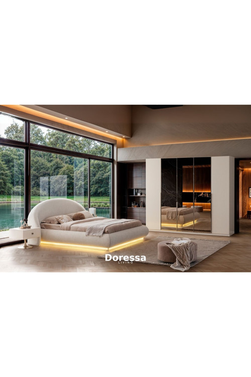 Doressa Home Marle Aynalı Yatak Odası Takımı