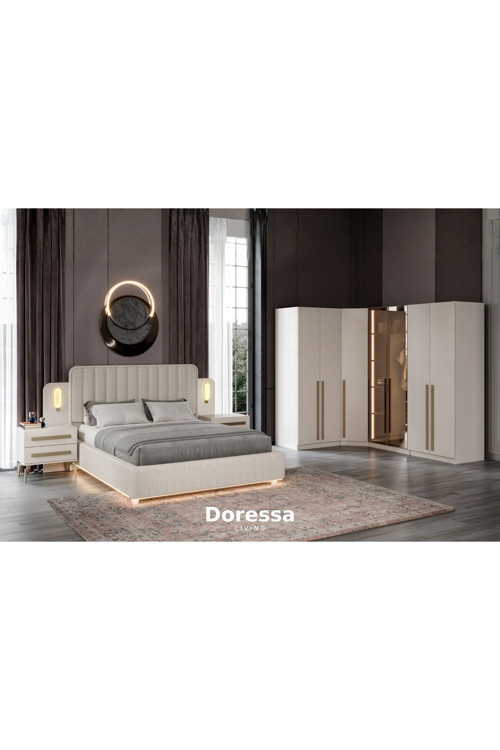 Doressa Home Sante Reflekte Camlı Köşe Yatak Odası Takımı