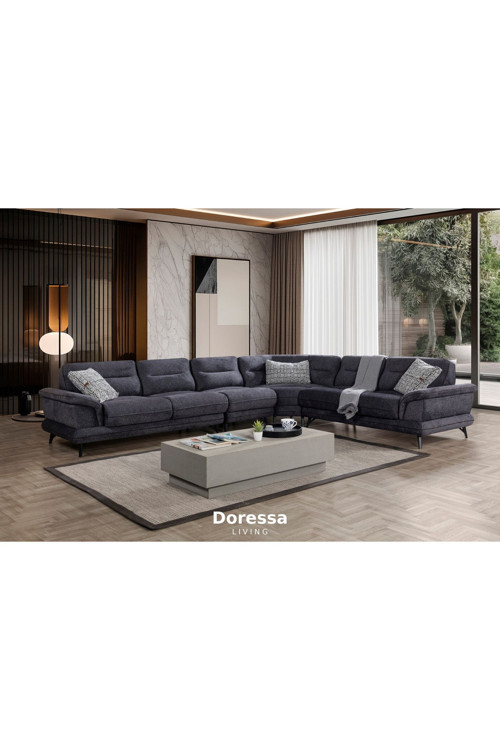 Doressa Home Livia Dark Köşe Koltuk Takımı