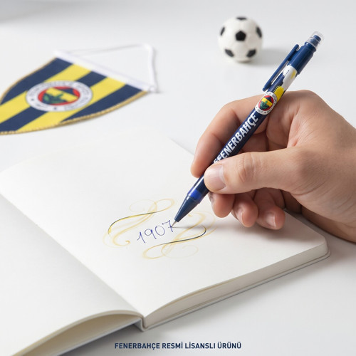 Fenerbahçe Lisanslı 0.7 mm Versatil Kalem – Taraftar Desenli Uçlu Kalem Okul Kırtasiye 1 Adet
