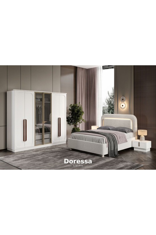 Doressa Home Bond White Yatak Odası Takımı