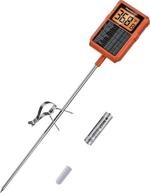 ThermoPro TP510 Su Geçirmez, Dijital ve Işıklı Daldırma/Saplama Profesyonel Gıda Termometresi