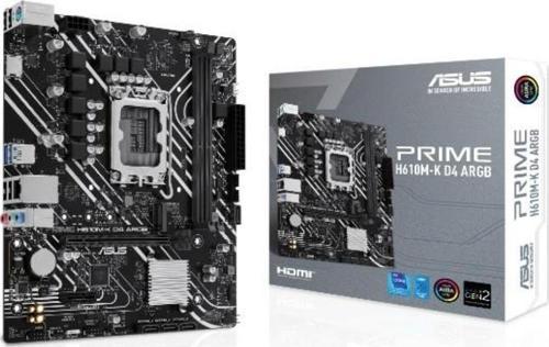 PRIME H610M-K D4 ARGB DDR4 HDMI PCIE 3.0 1700P MATX