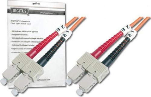 DK-2522-02 Digitus SC-SC Fiber Optik Patch Kablo, 2 metre, Multimode, Duplex, 50/125