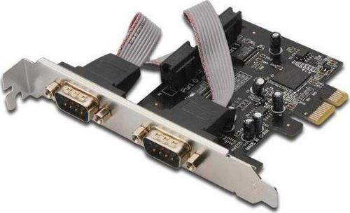 DS-30000-1 Digitus 2 Port Seri PCI Express Kartı, 2 x Seri (DB9 erkek), MCS9901 chipset&#039;li, Low