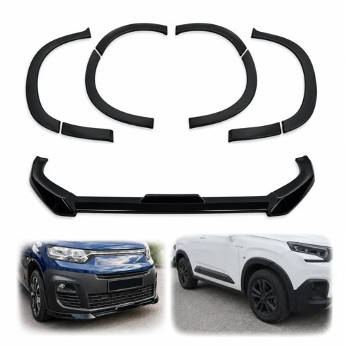 Opel Combo Ferrous 8li Çamurluk Koruma Dodik ve Ön Tampon Lip Eki 2019 ve Üstü