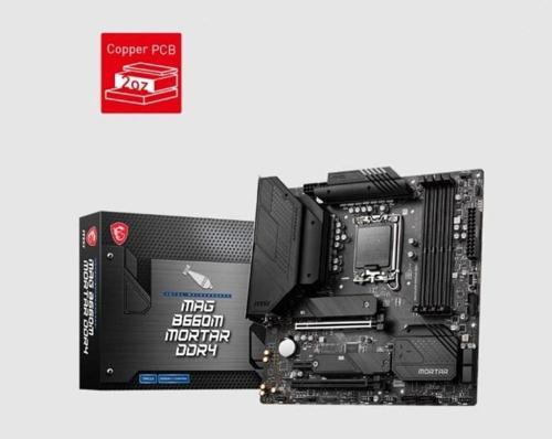 MAG B660M MORTAR DDR4 M2 NVME PCIE 16X v4.0 1700p mATX