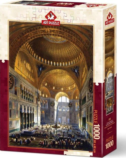 1000 Parça Puzzle Ayasofya Camiinde İlk Namaz 5252