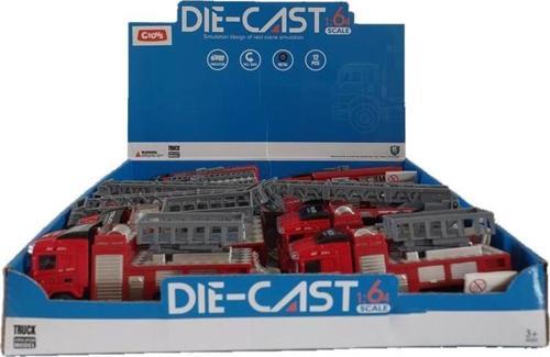 Oyuncak Metal Çek Bırak İtfaiye Aracı 411-2 (Karışık Model 1 Adet)