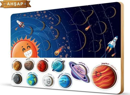 Ahşap Puzzle 10 Parça Frame Gezegenler 5879