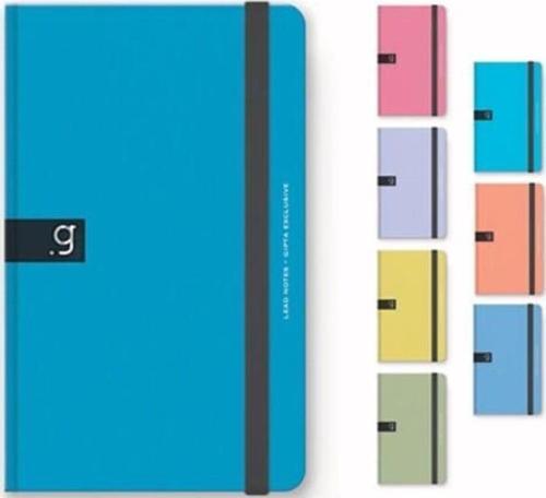 Gıpta Lead Notes İp Dikişli Sert Kapak Not Defteri 13X21Cm 96 Yaprak Çizgili 6983 (Karışık Renk 1 Adet)
