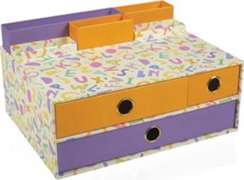Masa Üstü Organizer Set Alphabet 3 Çekmeceli Multi ORG1496