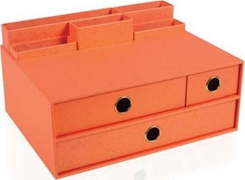 Masa Üstü Organizer Set Pearl Orange 3 Çekmeceli Multi ORG1809