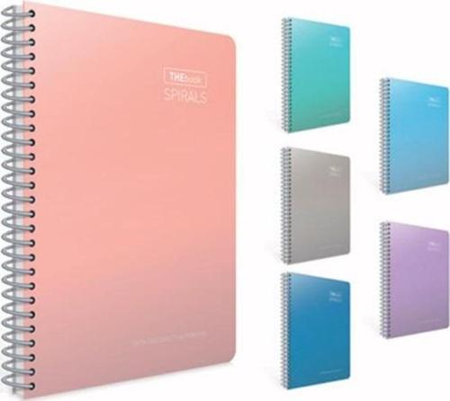 Spiralli Sert Kapak Not Defteri Thebook Spirals A4 200 Yaprak Çizgili 6069 (2 Li Paket)