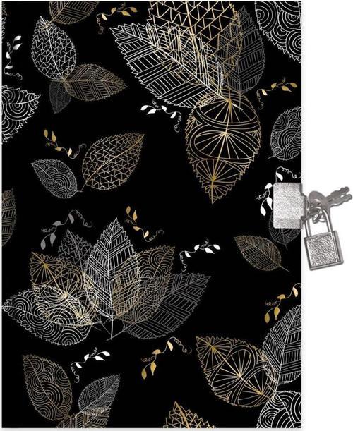 Kilitli Günlük Hatıra Defteri 14X20 Cm 80 Yaprak Black 310141-99 (Karışık Renk 1 Adet)