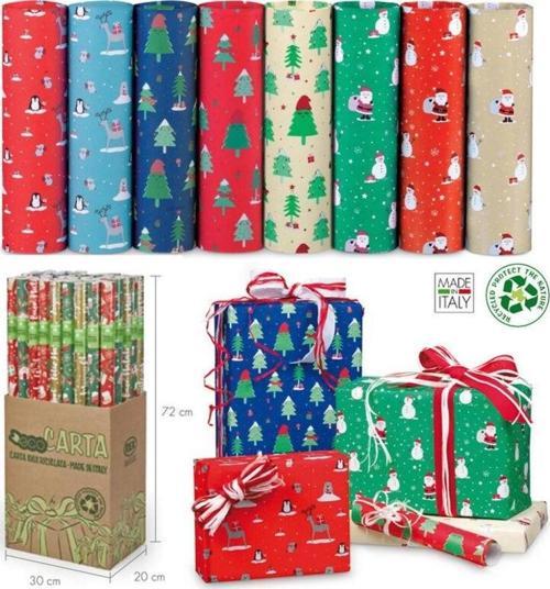 Rex Tekli Rulo Ambalaj Kağıdı Felice Natale 70X200 Cm 100635-99 (50 Li Paket)