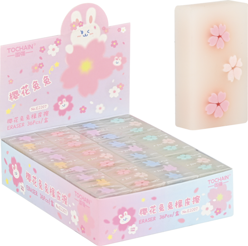 Silgi Sakura Cuta Bunnyeco Pvc E2207 (36 Lı Paket)