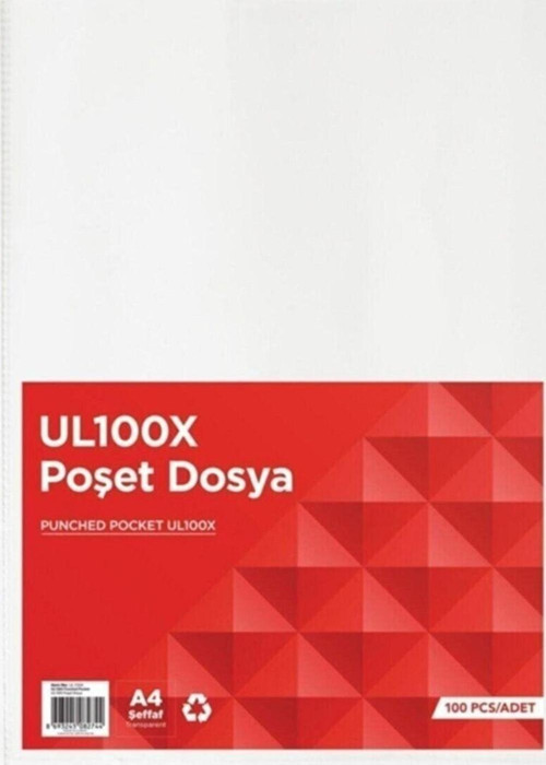 Norex A4 Poşet Dosya Ul100X (100 Lü Paket)