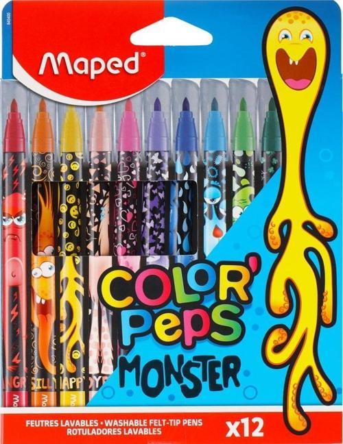 Color'Peps Monster Keçeli Kalem 12 Renk 845400