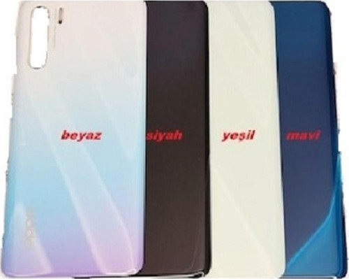 Oppo A91 (CPH2021) Arka Kapak Pil Kapağı Beyaz