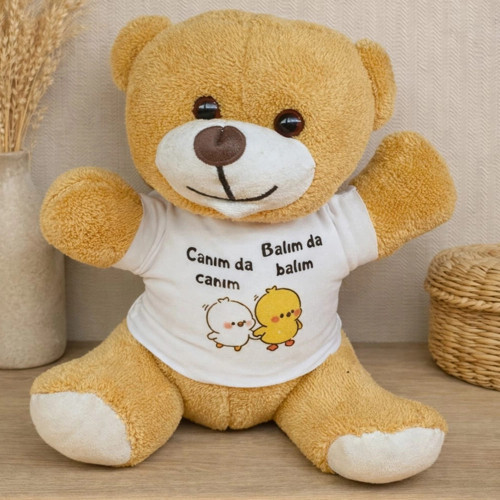 Canım da Canım Balım da Balım Tişörtlü Peluş Ayıcık