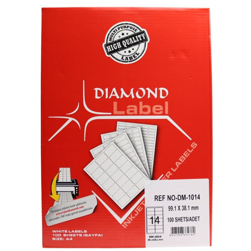 Diamond Etiket DM-1014 99.1x38.1 mm Lazer