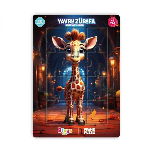 KIDS 12 PARÇA PUZZLE YAVRU ZÜRAFA