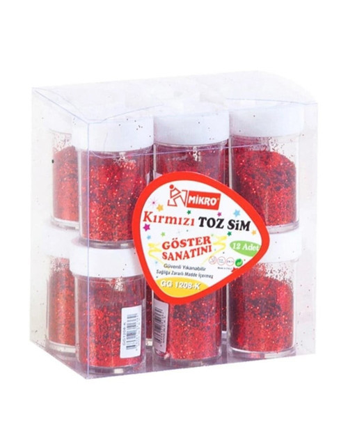 Mikro Toz Sim Kırmızı GG 12-08K 12'li Kutu