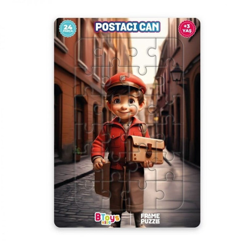 KIDS 24 PARÇA PUZZLE POSTACI CAN