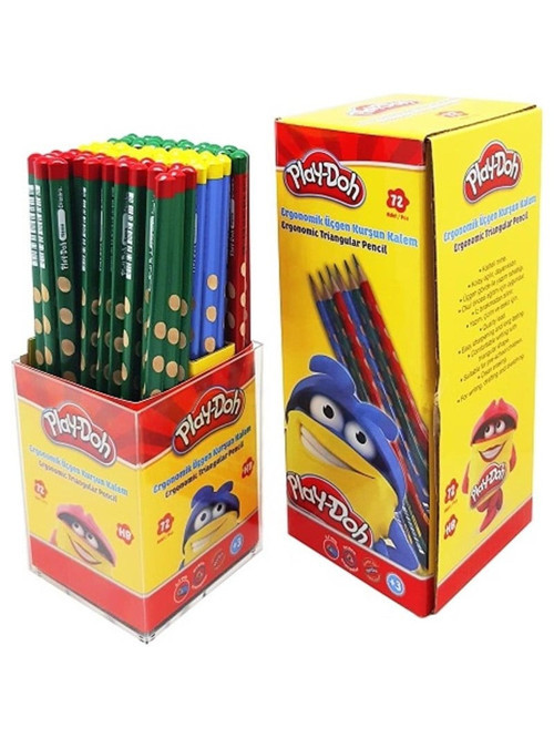 Play-Doh Oluklu Kurşun Kalem 72’li Paket