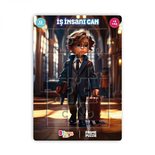 KIDS 12 PARÇA PUZZLE İŞ İNSANI CAN