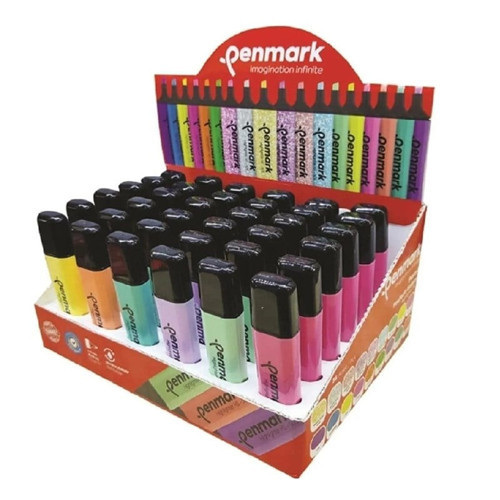 Fosforlu Kalem Pastel Renkler 36’lı Stand