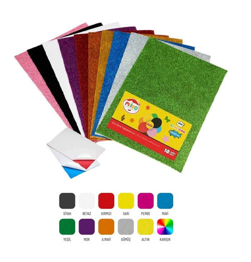 Mileo Eva Simli Yapışkanlı 50x70 10’lu Paket Sarı 1761