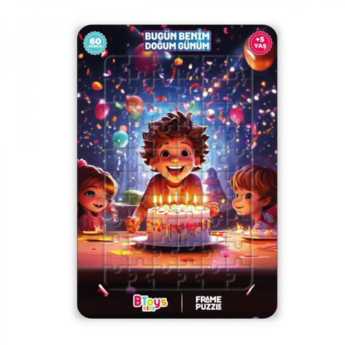 KIDS 60 PARÇA PUZZLE BUGÜN BENİM DOÜUM GÜNÜM