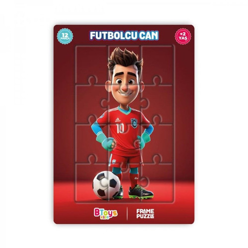 KIDS 12 PARÇA PUZZLE FULBOLCU CAN