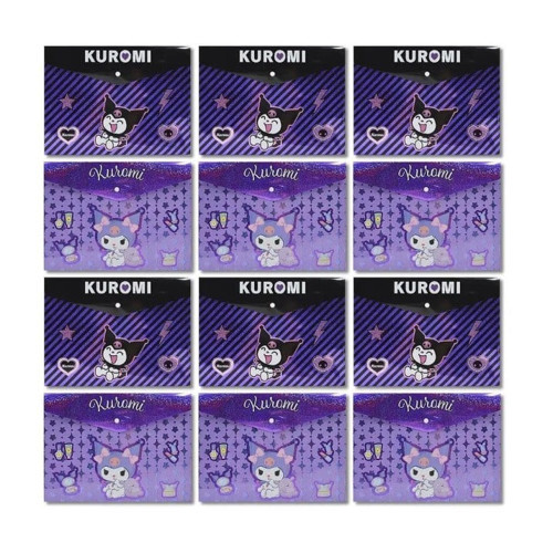 Kuromi Çıtçıtlı Dosya 12'li Paket