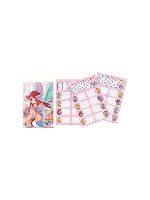 Gıpta Winx Etiket Ders Programlı 3 Yaprak