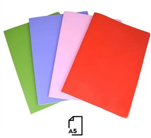 note PP Kapaklı A5 Dikişli 80 Yaprak Kareli Defter 12'li Paket