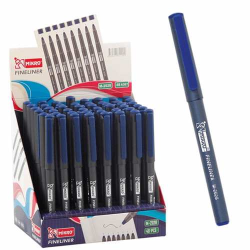 Mikro Fineliner M 2028-48 Mavi 48'li Stand