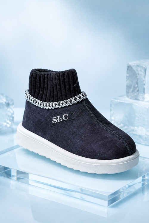 PUDGY İçi Kürklü Triko Bilekli Unisex Çocuk Günlük Kışlık Bot