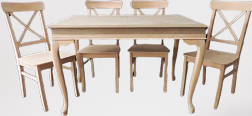 Masa Sandalye 17753 Tk Klasik MODEL HAM Kayın Aslan  Ayak Ve tabla Çapraz Sandaly