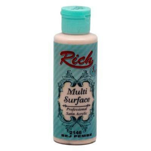 Multi Surface Akrilik Boya 120ml 2146 Bej Pembe