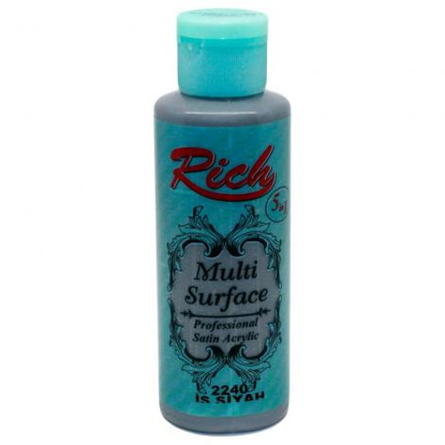 Multi Surface Akrilik Boya 120ml 2240 İs Siyah