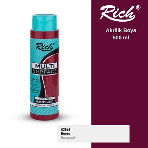 Multi Surface Akrilik Boya 120ml 2162 Bordo